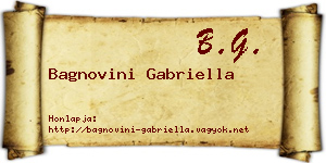 Bagnovini Gabriella névjegykártya